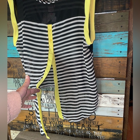 NWT Lucy Diamonds Sheer High Low Open Back Top 3X - Picture 6 of 11